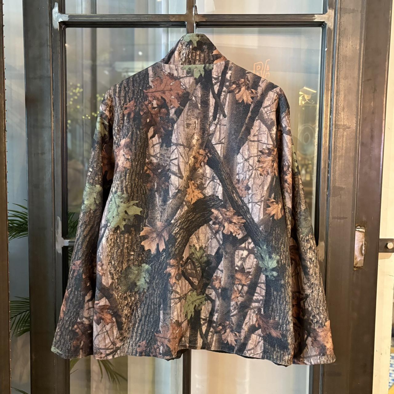 0225H73BR - Vintage Retro Essential Realtree Camouflage Khaki Green Brown Field Hunting graphic print Reversible Sweatshirt Full Zip Fleece #realtree #hunting #camo #utility