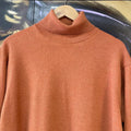 Italian Vintage Burnt Orange Roll Neck Cashmere Sweater
