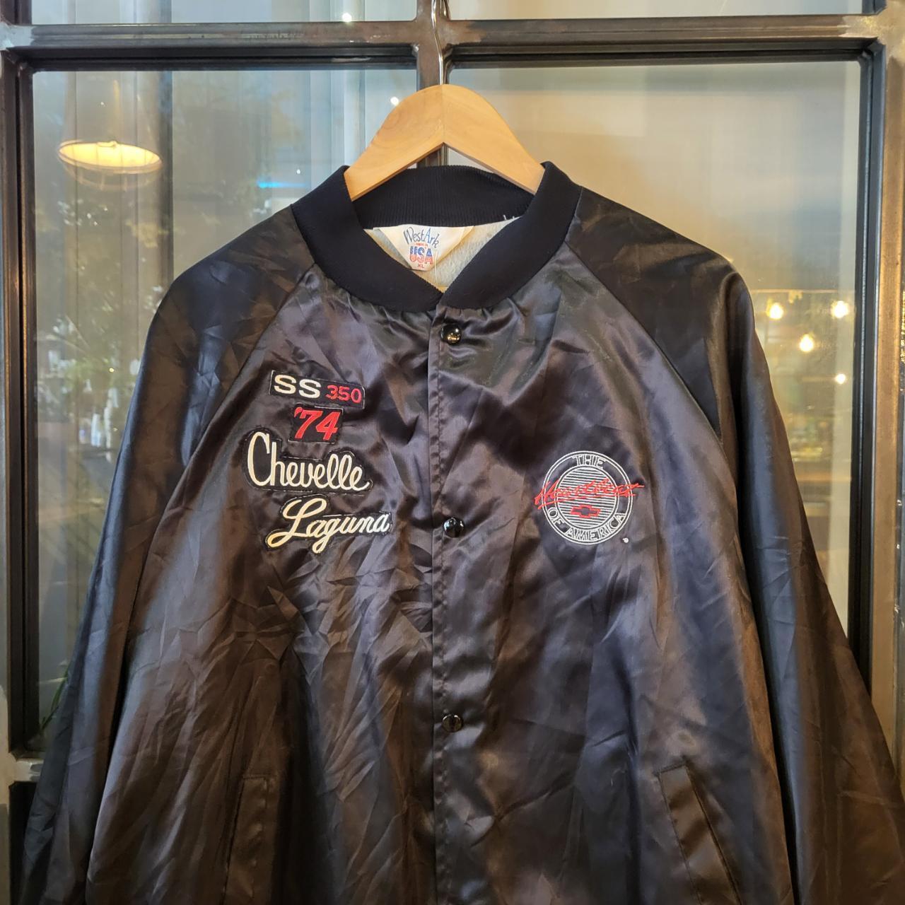 WDB004 - Vintage Retro Chevrolet ‘ The Hearbeat of America ‘ Black Essential Lightweight Varsity College Bomber style  Button Up Jacket #racer #racing #chevrolet #festival #90s