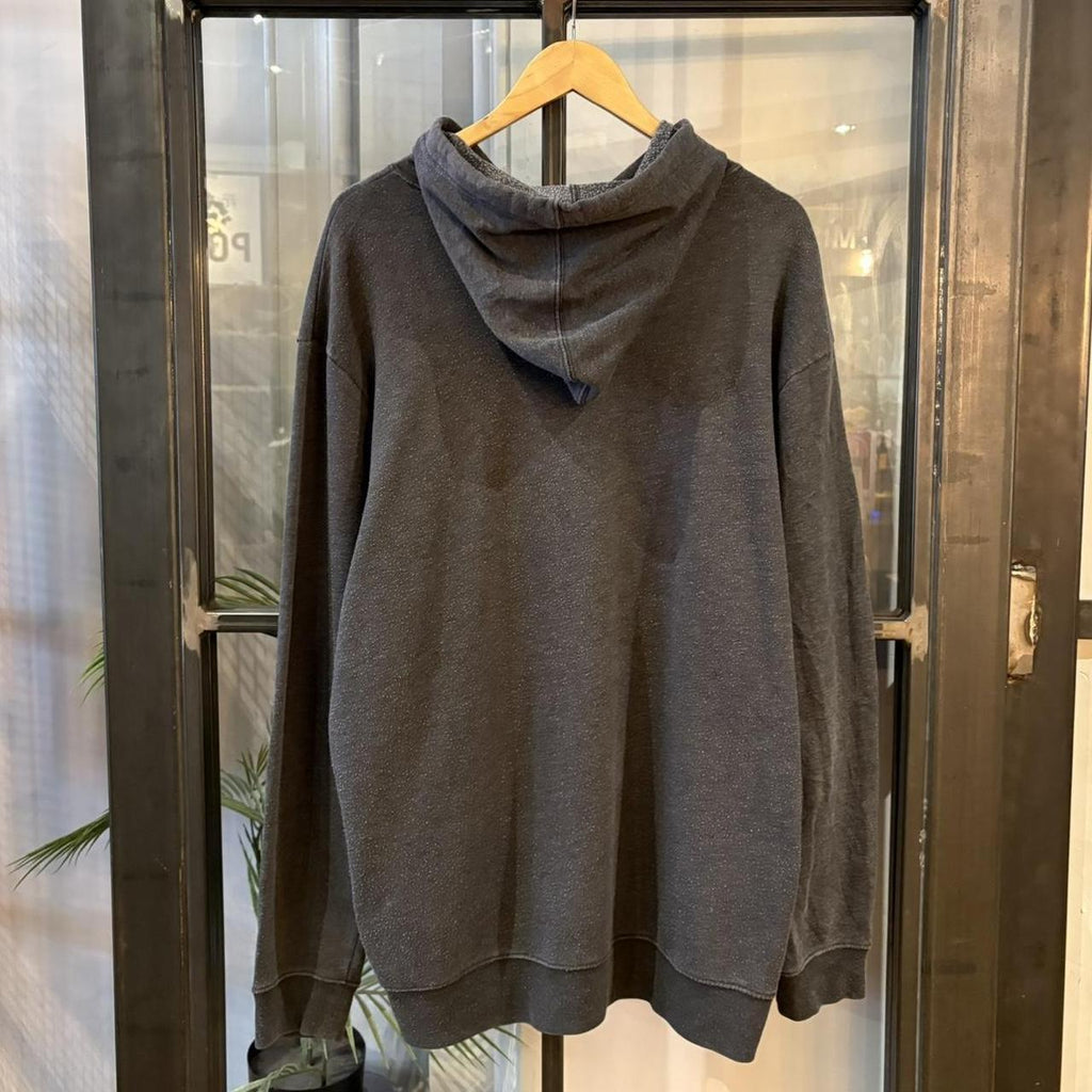 Vintage Retro Essential Dark Grey Gap America. Sweatshirt Hoodie with embroidered patch logo #90s #sportswear #essential #gap #y2k