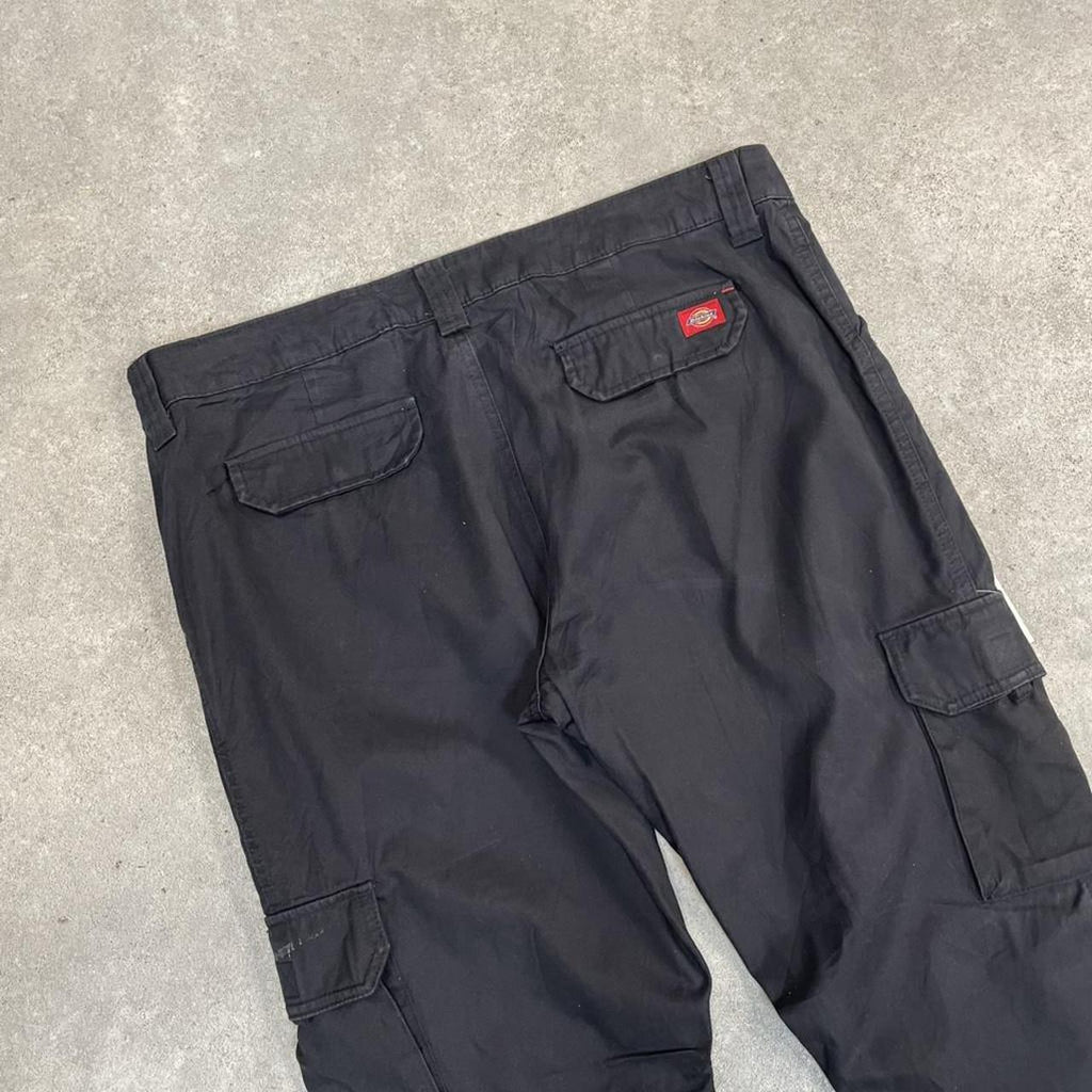 Dickies Black Cargo Skater Trousers Workwear Pants