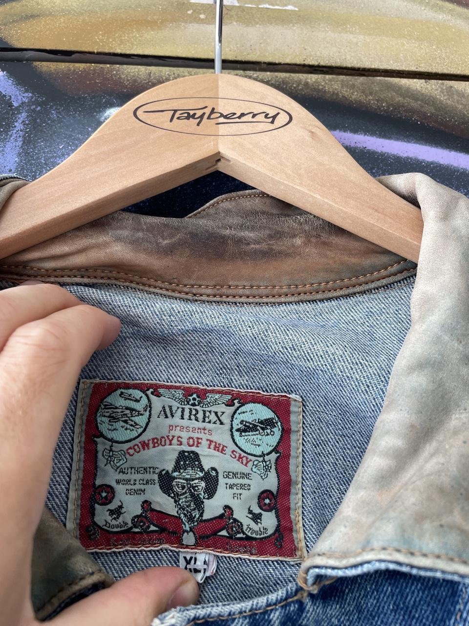 90s Avirex Patchwork Denim Jacket