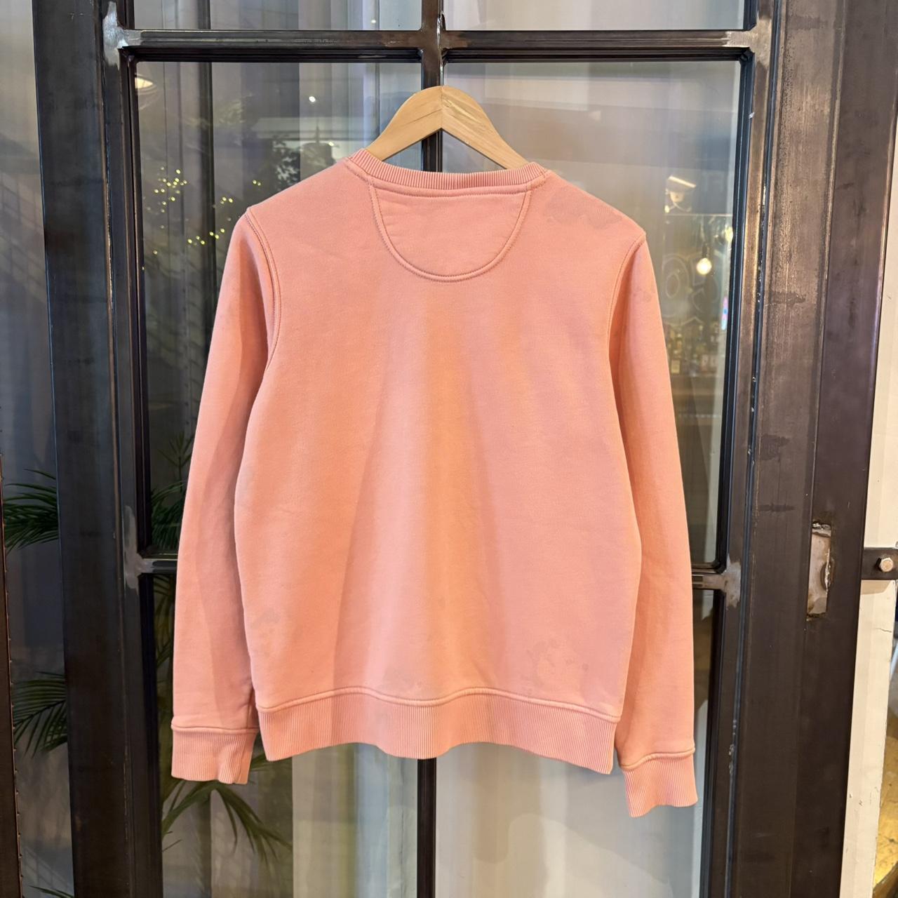 SWT611BR - Vintage Retro Essential Peach Carhartt Crewneck Jumper Sweatshirt with embroidered patch pocket logo #workwear #skater #essential #y2k #carhartt