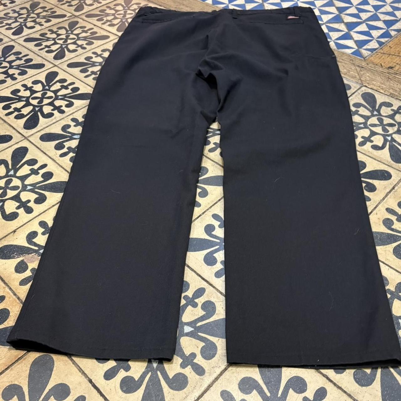 BR1011DW-P - Vintage retro essential Black Dickies Straight Leg Trousers pants casual workwear with elasticated waistband #skater #utility #workwear #straightleg #dickies