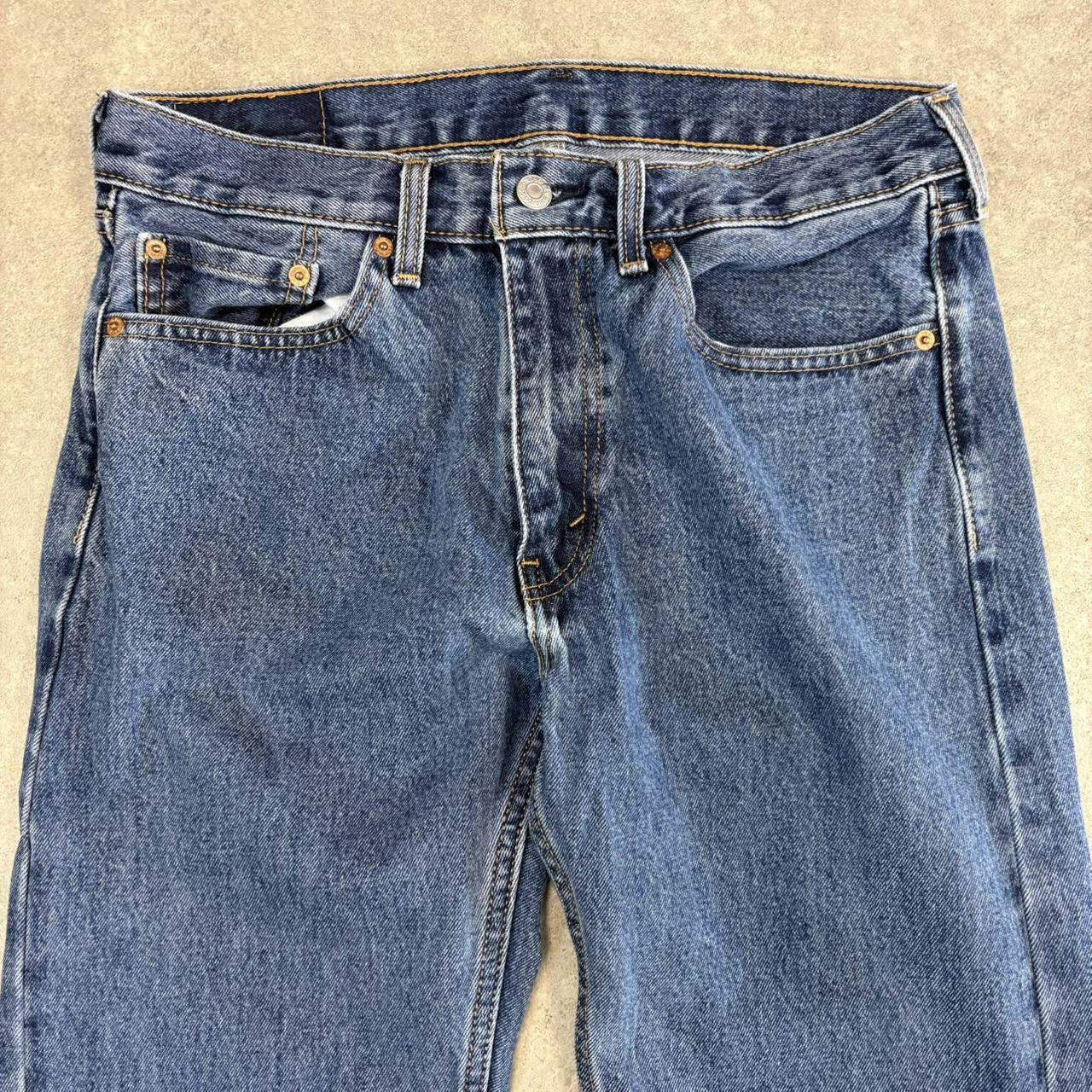 Vintage Levi’s 505 Jeans 32x32 Denim Dark Blue Wash Straight Leg Trousers Cowboy Western USA