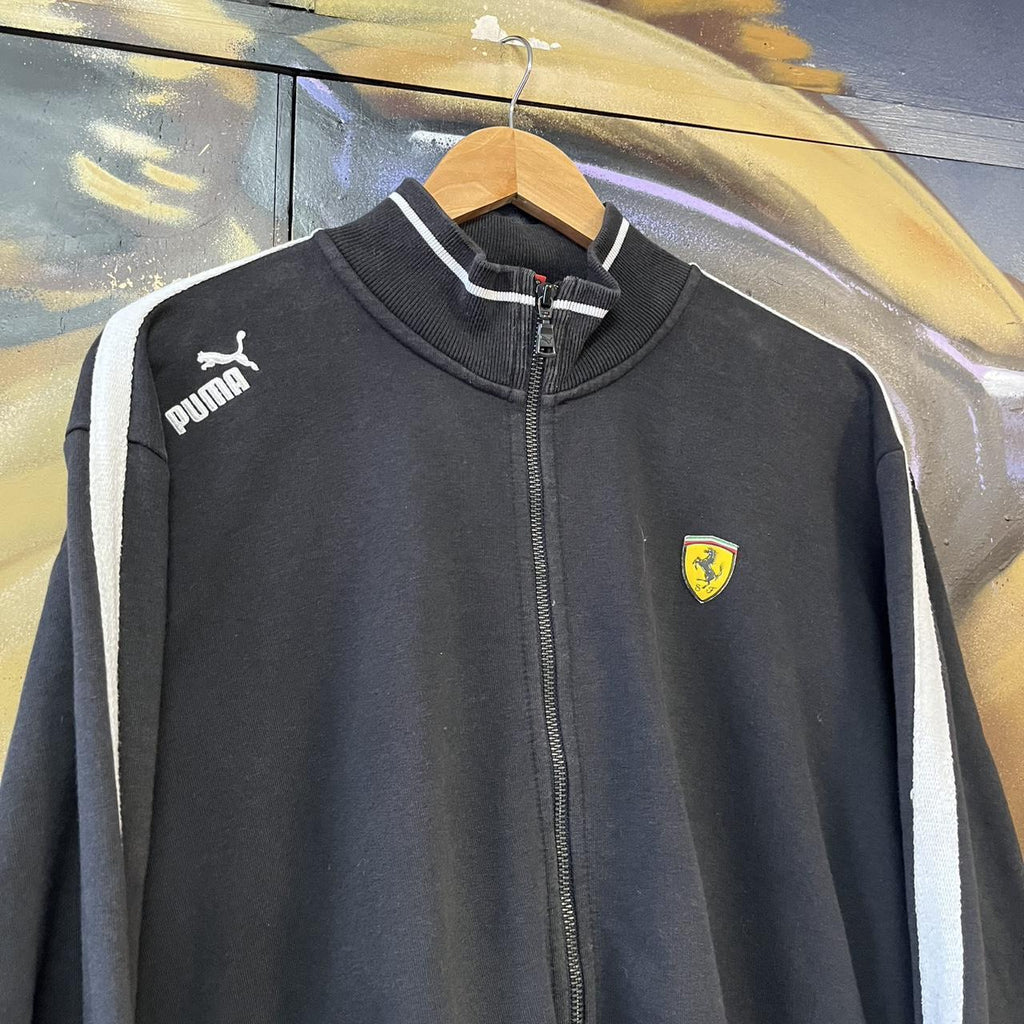 Y2K Ferrari x Puma Big Embroidered Logo Full Zip Jacket