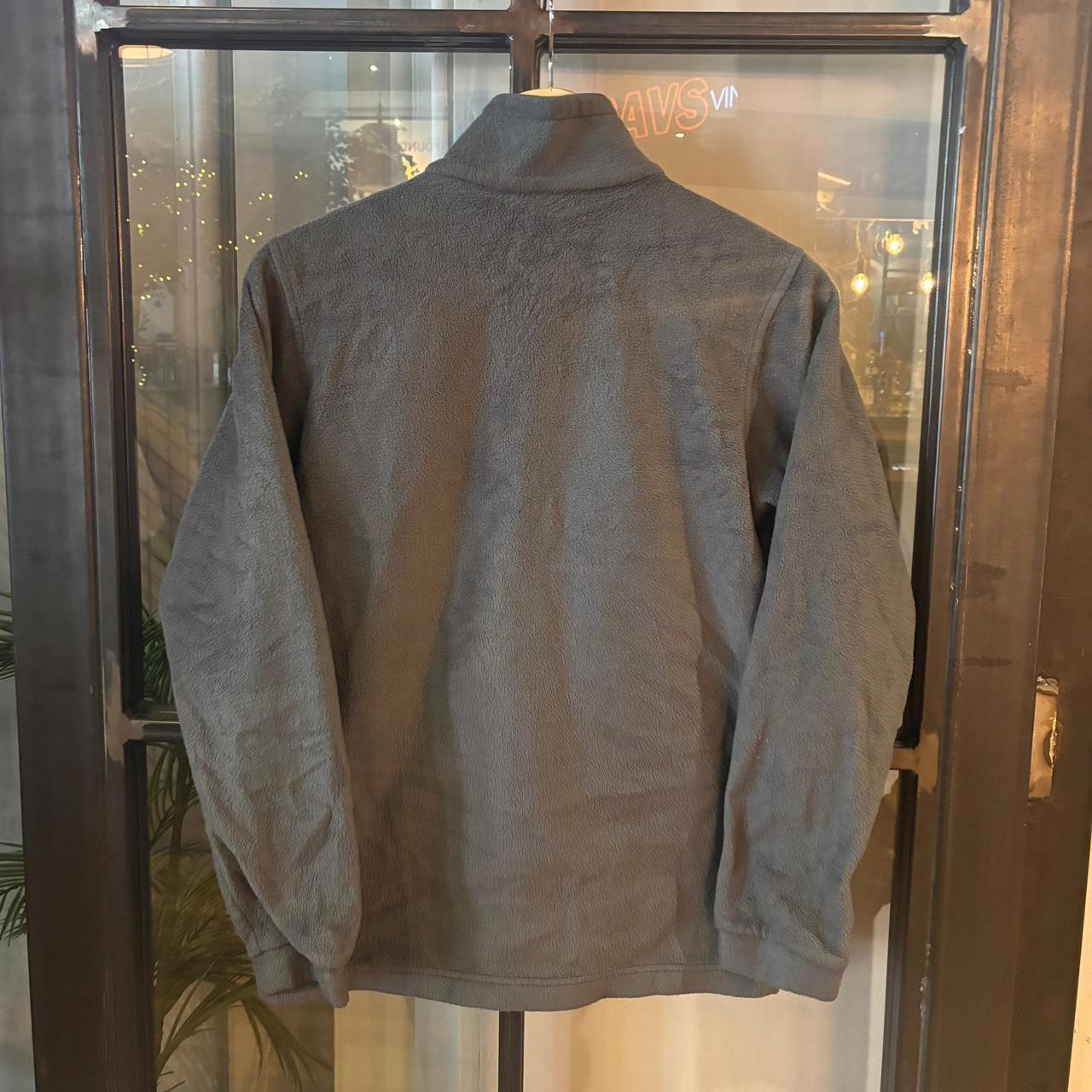 SWT630F - Vintage retro essential Grey Columbia full zip up outdoor sweatshirt fleece jacket #pullover #outdoor #expedition #hike #gorpcore