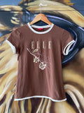 Elle Embroidered Ringer Baby Tee