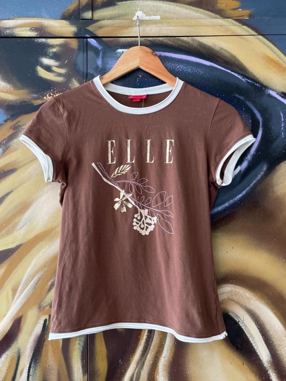 Elle Embroidered Ringer Baby Tee