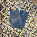 1224H63BR - Vintage retro essential Levi’s 507 Relaxed Bootcut Blue Wash Denim Jeans Trousers pants #denim #levis #levis507 #bootcut #relaxed