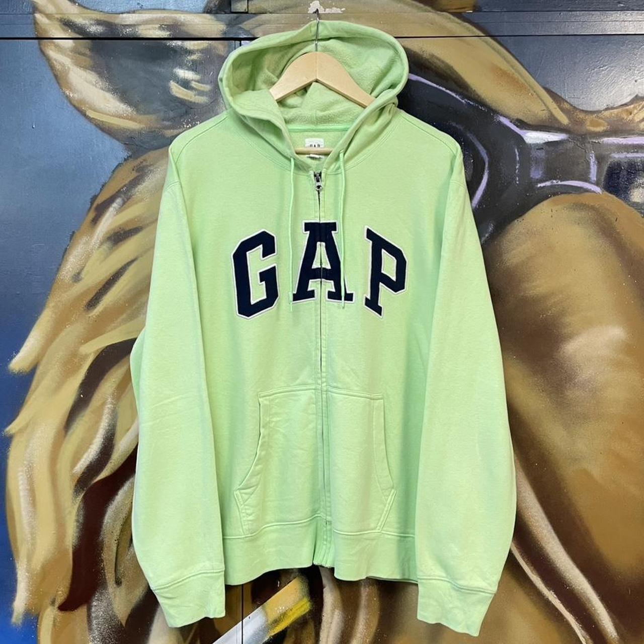Y2K Gap Embroidered Spellout Full Zip Hoodie