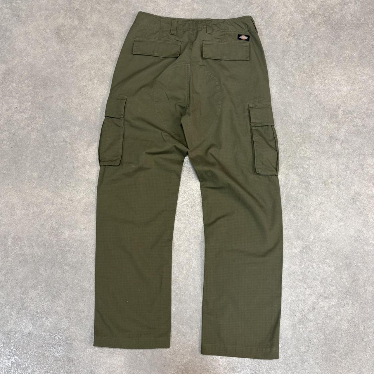 Vintage Dickies Jeans Mens 30x30 Green Carpenter Pants Trousers Cargo Utility Skate Multipocket Y2K