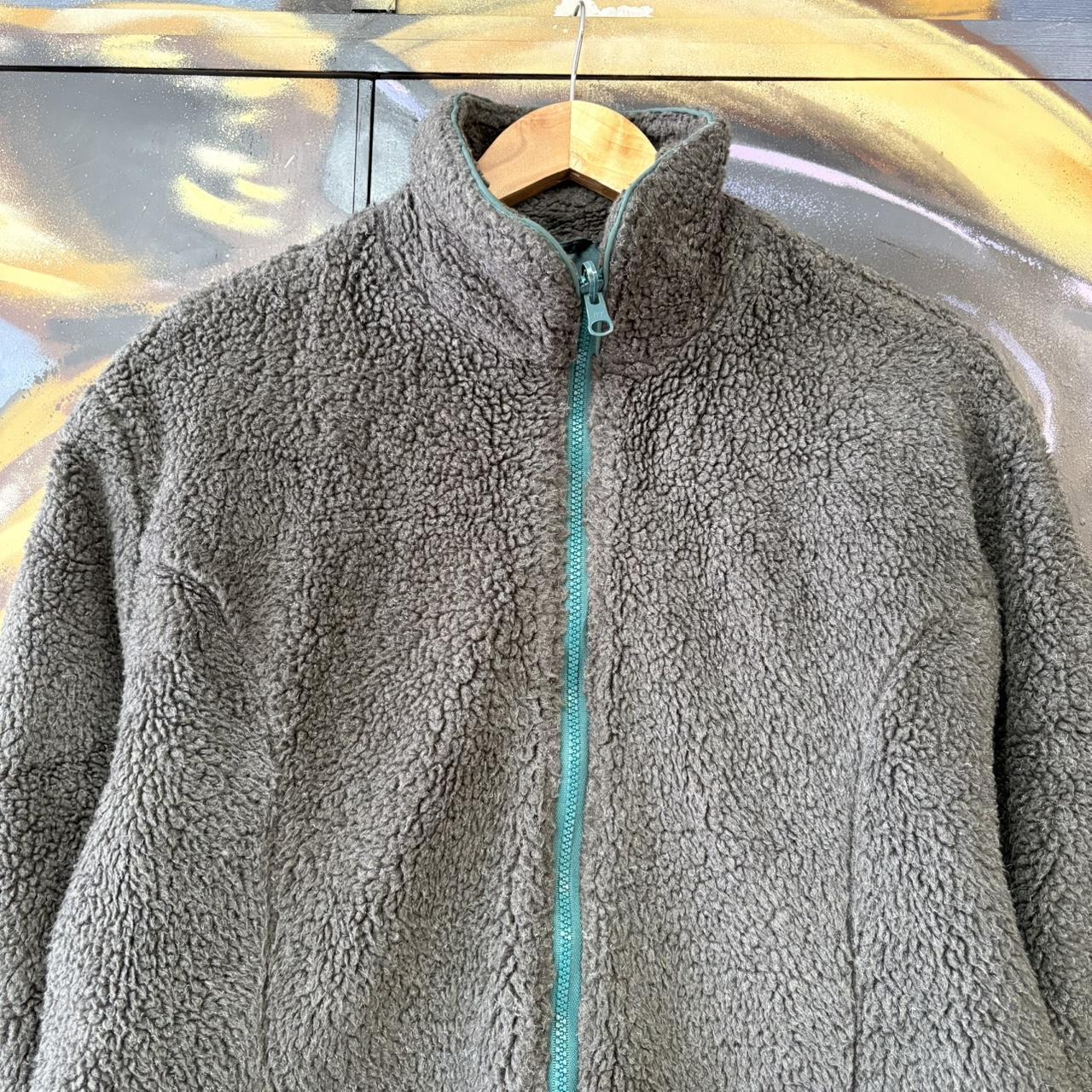 BR2701DE-P - Vintage retro essential Grey Columbia x L.L. Bean Deep Pile full zip up outdoor sweatshirt fleece jacket #deeppile #outdoor #expedition #hike #gorpcore