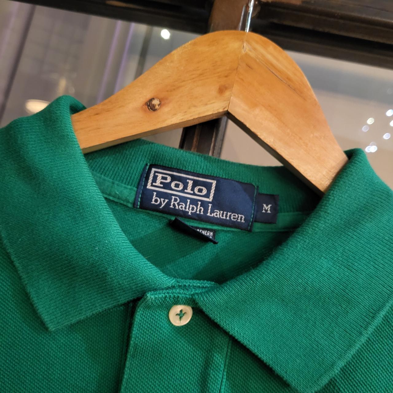 POL274 - Vintage Ralph Lauren Green Polo Shirt Short Sleeve collared button up top #Y2K #preppy #chiefkeef #golf #oldmoney