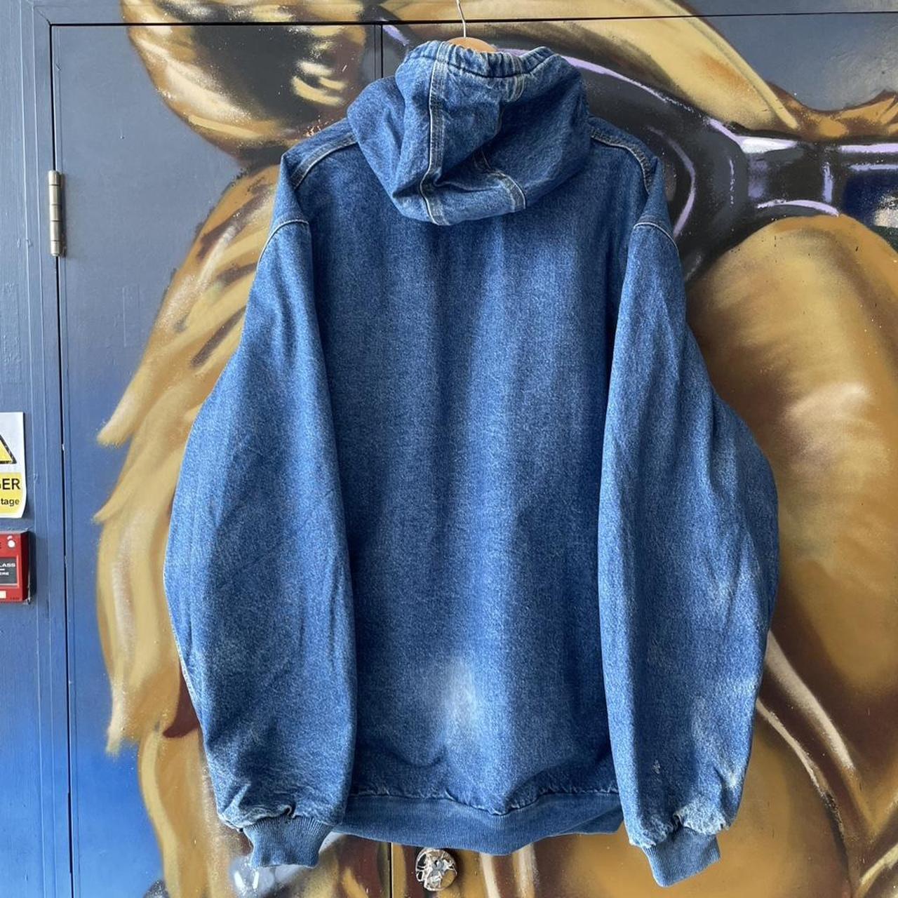 Carhartt Denim Hooded Workwear Active Jacket J139 DST