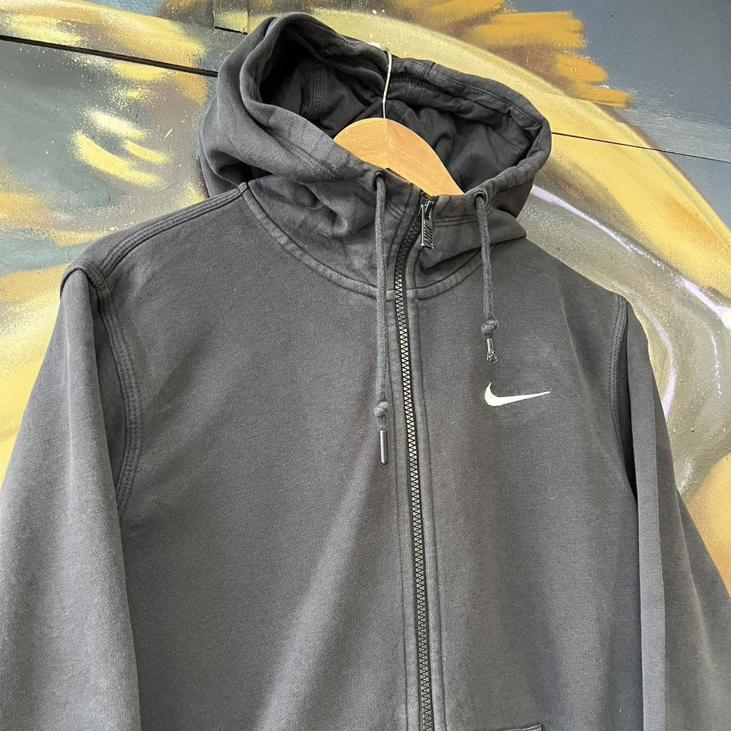 Nike Essential Small Embroidered Swoosh Full Zip Up Hoodie
