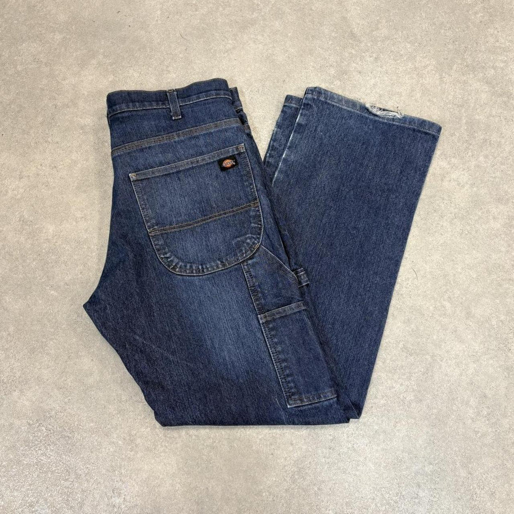 BR2701EB-P - Vintage retro essential  Dickies carpenter Dark Blue Wash Denim Jeans Trousers pants #denim #carpenter #dickies #skater #jeans