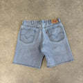 Vintage Levi’s 550 Jorts Mens 38”Light Blue Wash Denim Jean Shorts Baggy Wide Leg Skate Surf Hip Hop 00s Y2K