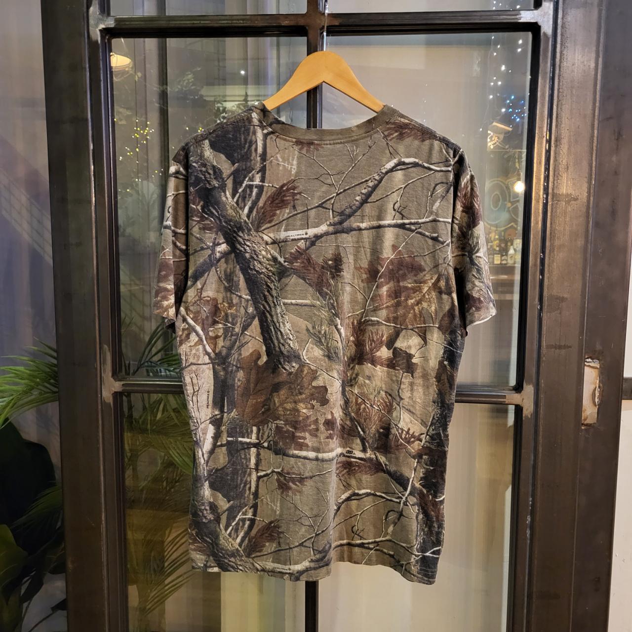 RTT185 - Vintage Retro essential RealTree Camouflage Khaki Green Brown Field Hunting graphic print Top T-Shirt Tee #realtree #camo #hunting #utility