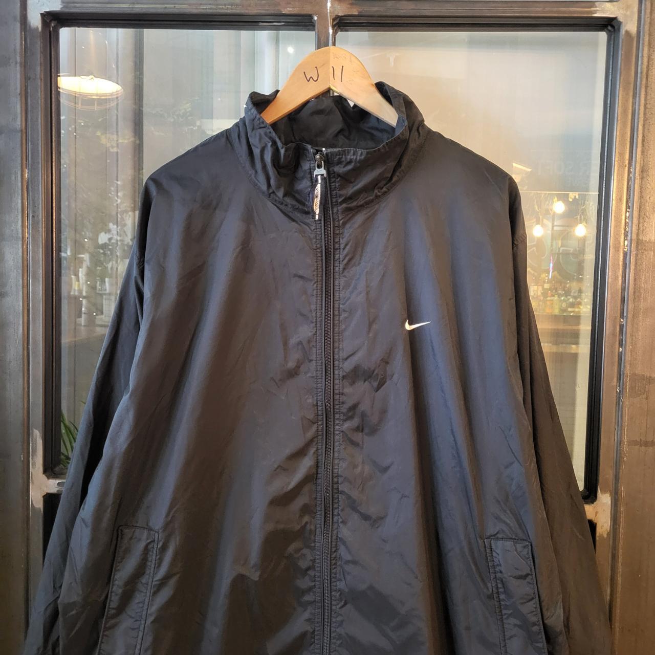 WDB015 - Vintage Retro Essential Nike Black Lightweight Windbreaker full zip up Jacket #festival #y2k #nike #windbreaker