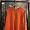 0125C26 - Vintage Retro Essential Champion Orange Crewneck Jumper Sweatshirt with embroidered chest logo #90s #sportswear #essential #y2k #champion