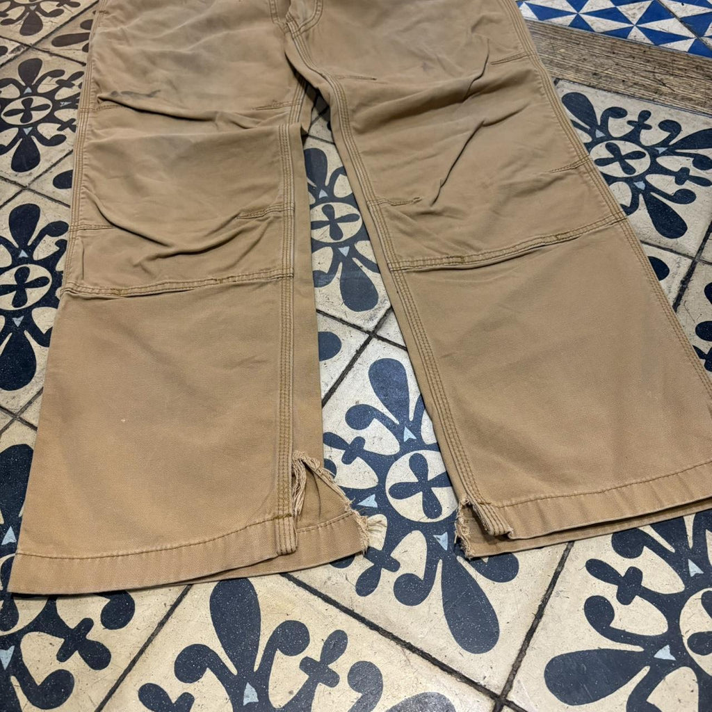 TRW402BR - Vintage retro essential  Tan Carhartt Relaxed Double KneesTrousers pants casual workwear #skater #workwear #carpenter #carhartt #doubleknees