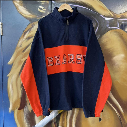 90s NFL Chicago Bears Fleece Quarter Zip Sweatshirt