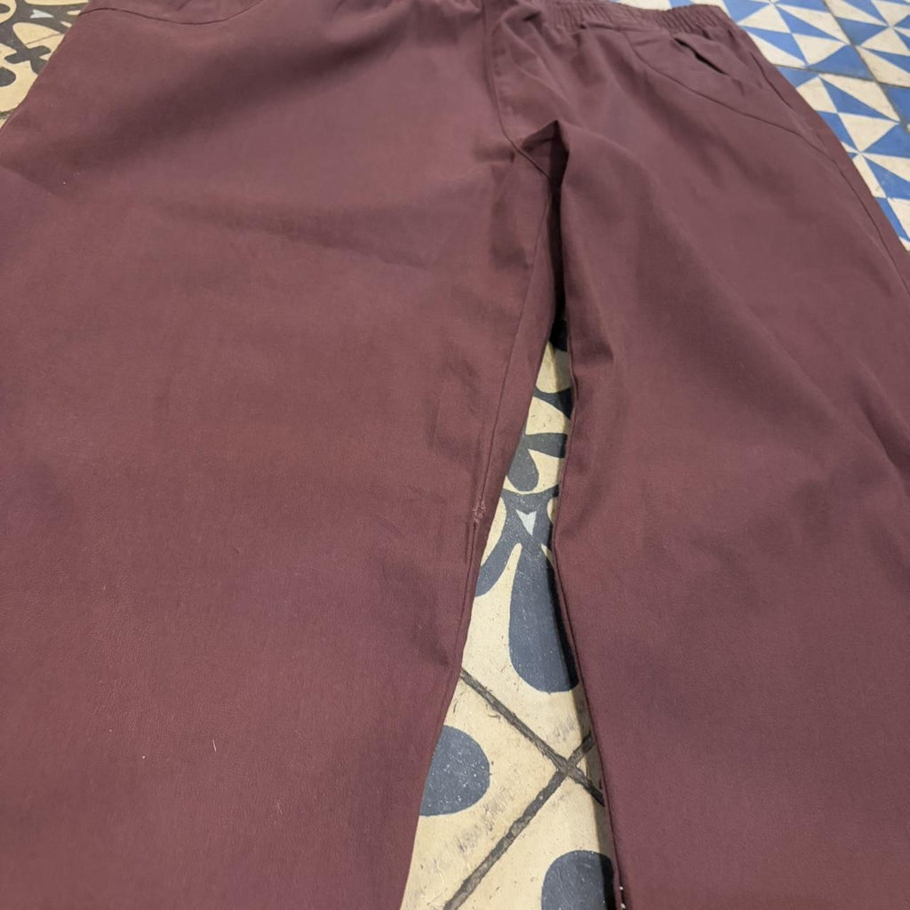 TRW498F-P - Vintage retro essential Maroon Dickies Surfer Parachute 3/4 Loose Lightweight Trousers pants casual workwear #skater #parachute #workwear #surfer #dickies