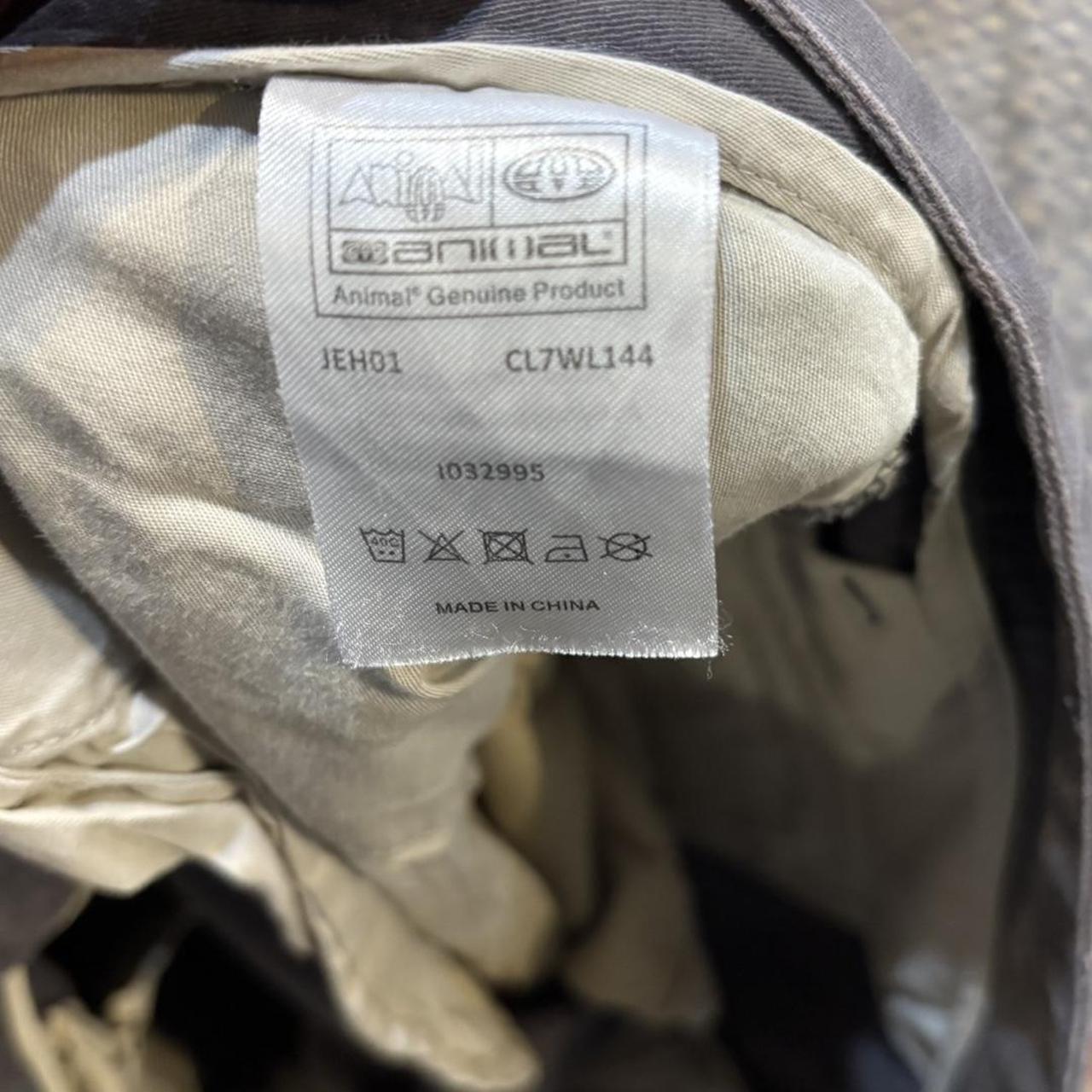 ADN0101H-F - Vintage retro essential Grey Animal Surfer Chino Trousers pants casual workwear #skater #utility #workwear #surfer #animal