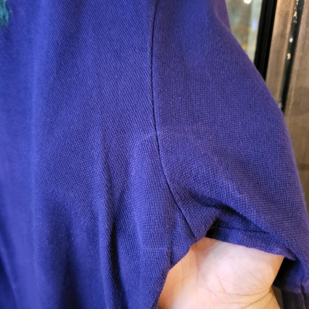 POL025 - Vintage Ralph Lauren Purple Polo Shirt Short Sleeve collared button up top #Y2K #preppy #chiefkeef