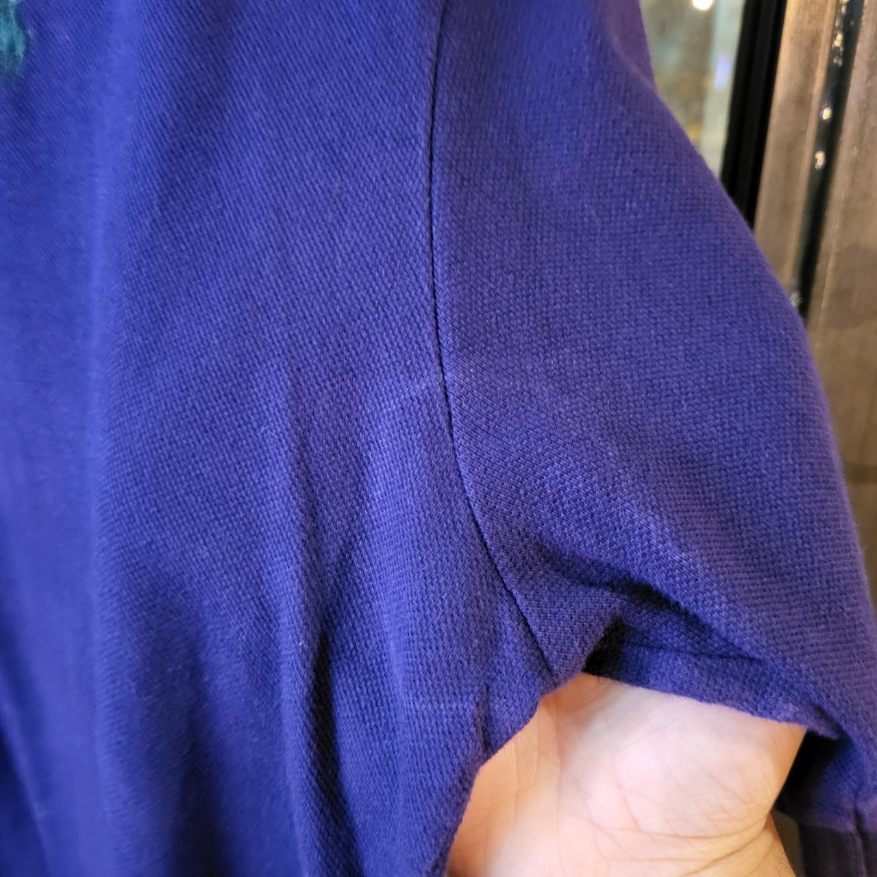 POL025 - Vintage Ralph Lauren Purple Polo Shirt Short Sleeve collared button up top #Y2K #preppy #chiefkeef