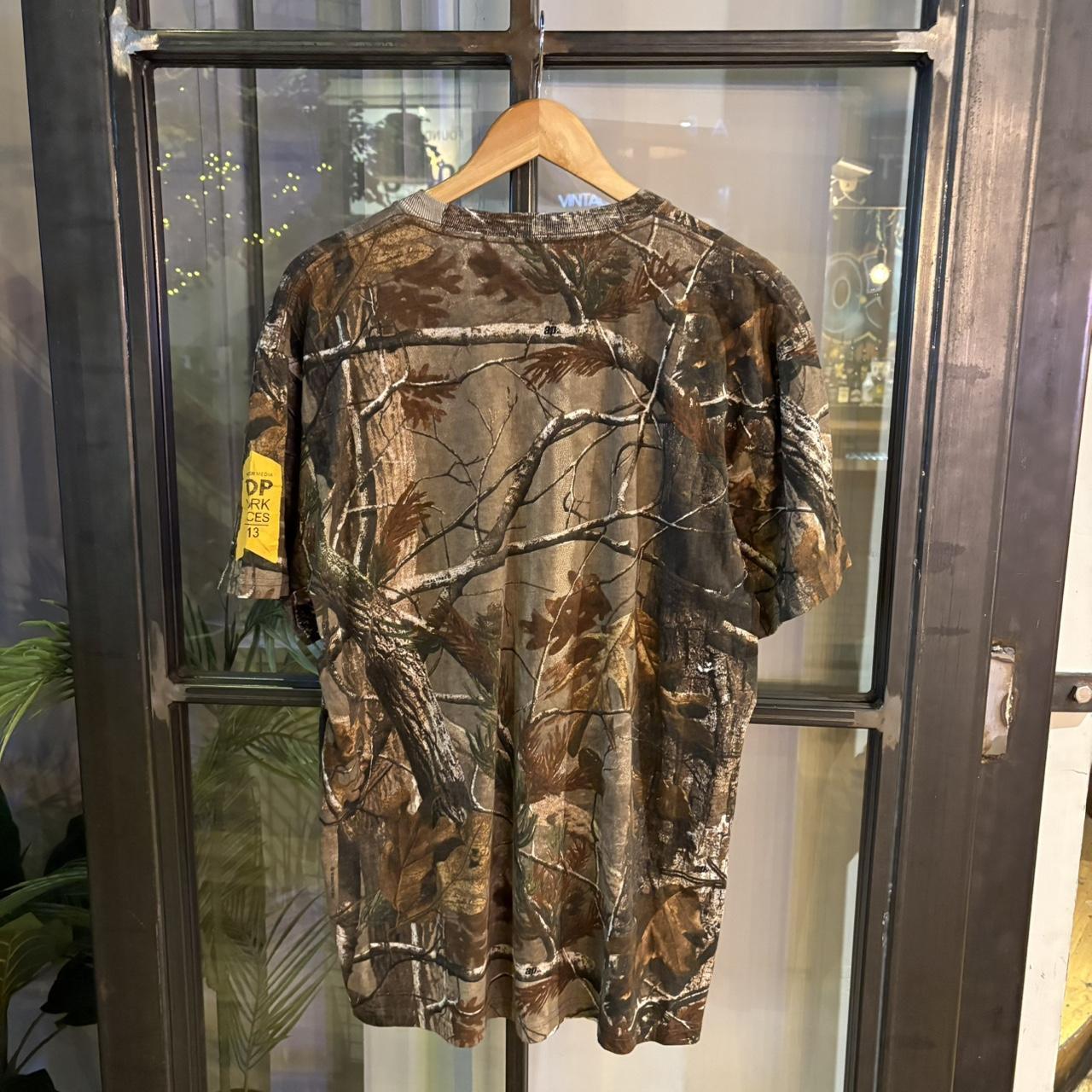 RTT244 - Vintage Retro essential RealTree Camouflage Khaki Green Brown Field Hunting graphic print Top T-Shirt Tee #hunting #realtree #camo #utility