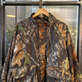 1224A79BR - Vintage Retro Essential Realtree Camouflage Khaki Green Brown Field Hunting graphic print Coat Jacket #realtree #hunting #camo #utility