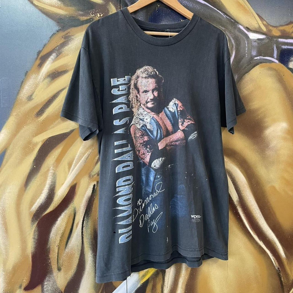 90s WCW Diamond Dallas Paige DDP Thrashed & Faded Wrestling Tee