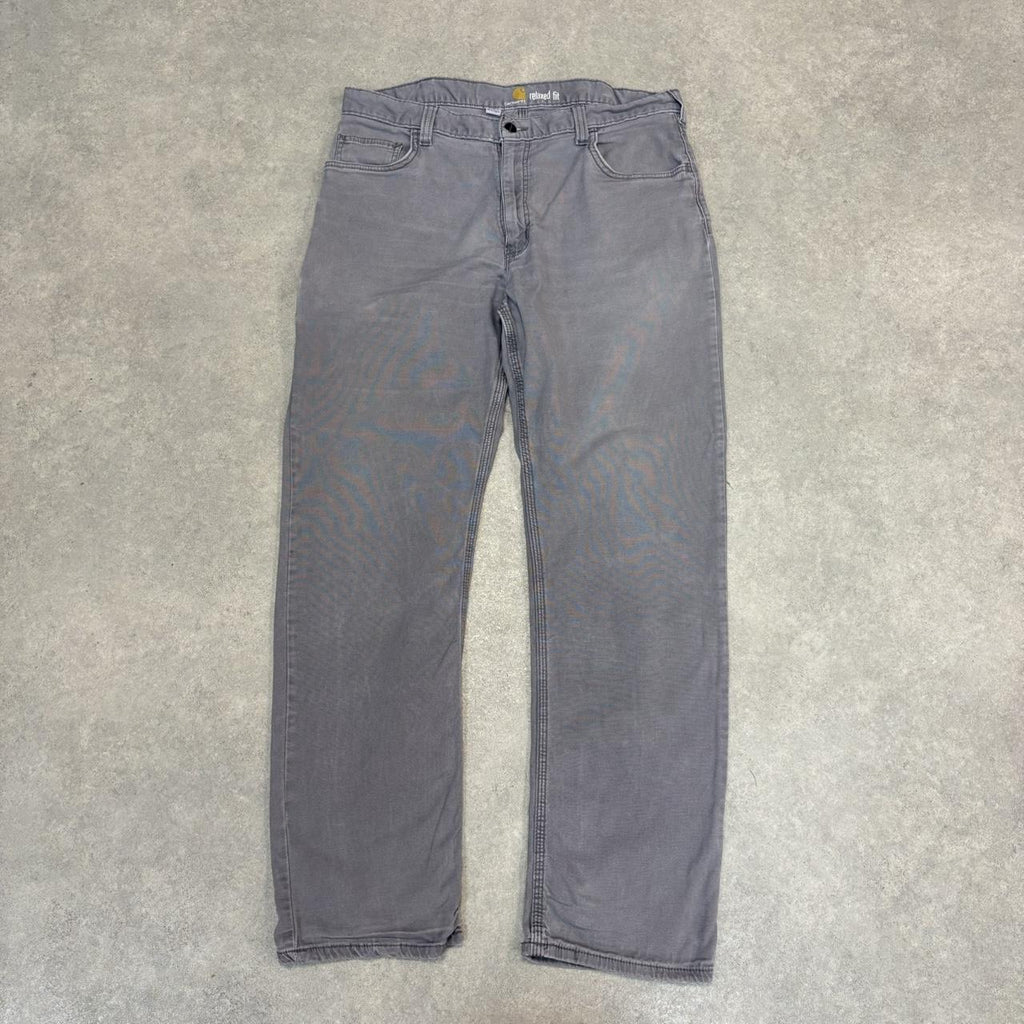 BR2701FT-U - Vintage retro essential Grey Carhartt carpenter Trousers pants casual workwear #skater #utility #workwear #carpenter #carhartt