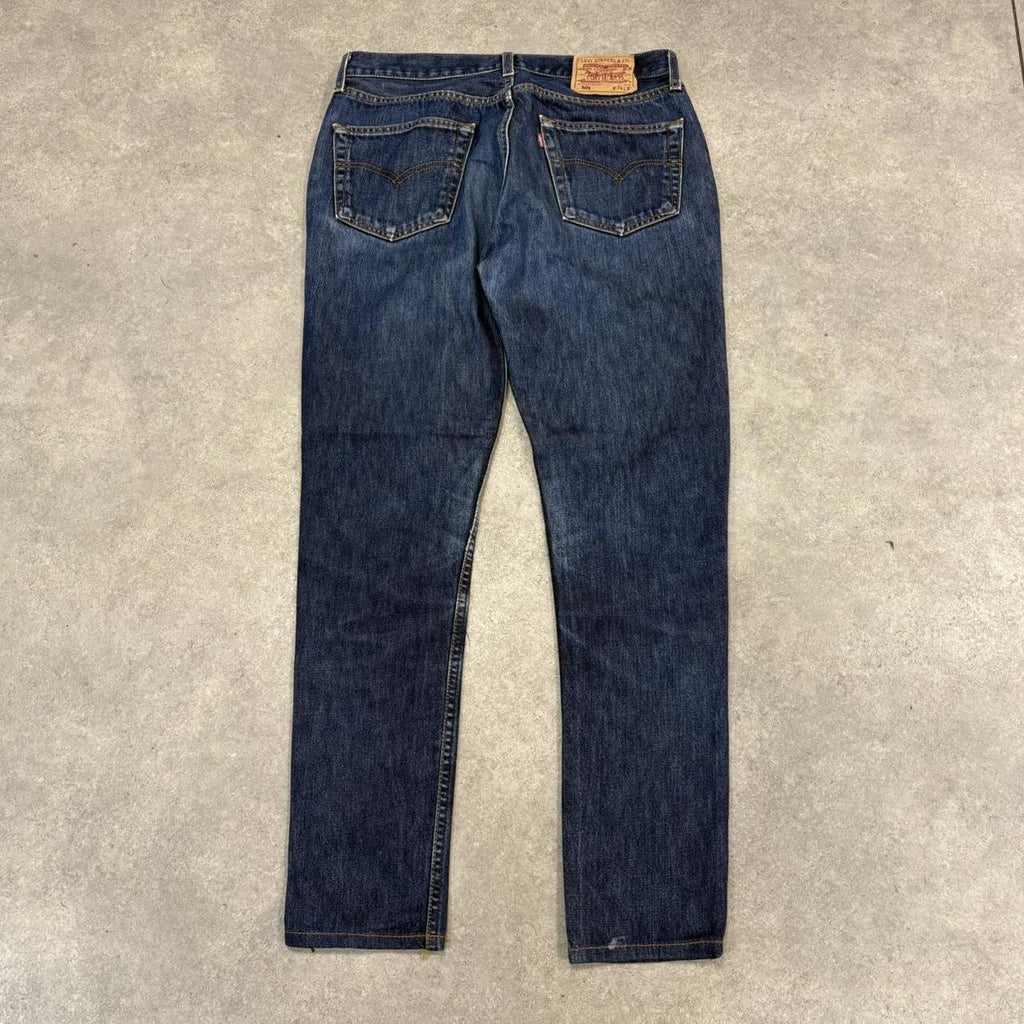 MES2705K - Vintage retro essential  Levi’s 501 Blue Wash Denim Slim Fit Jeans Trousers pants #denim #slim #levis #levis501 #jeans