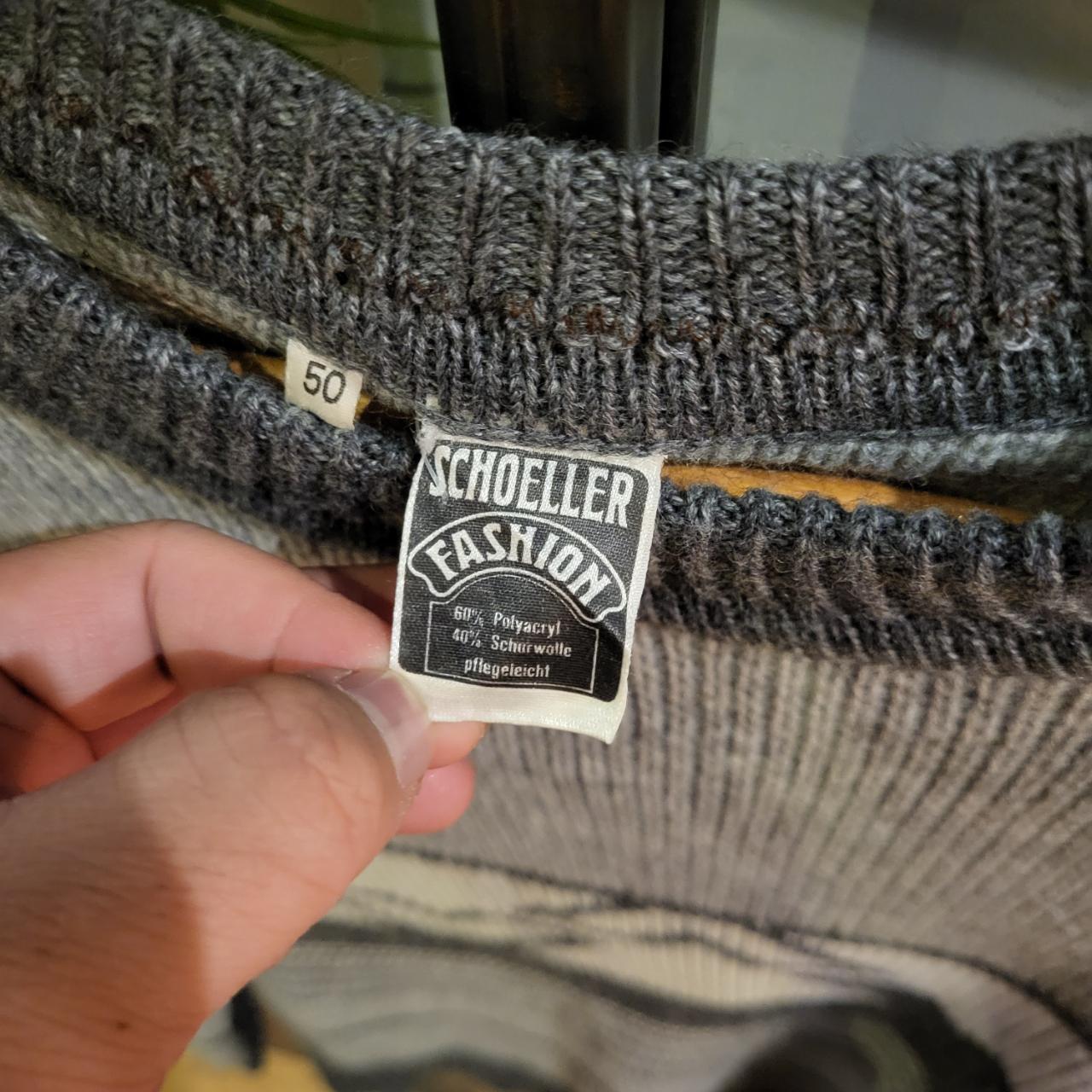 WDB064 - Vintage Retro Grey grandad knit Patterned Sweatshirt Knitwear sweater Jumper #hiphop #coogi #biggie #grandad #sweater