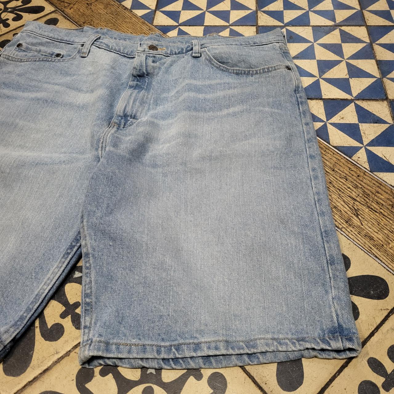 JRT308 - Vintage Retro Wrangler Blue wash Denim Shorts Jorts #skater #y2k #jorts #hiphol