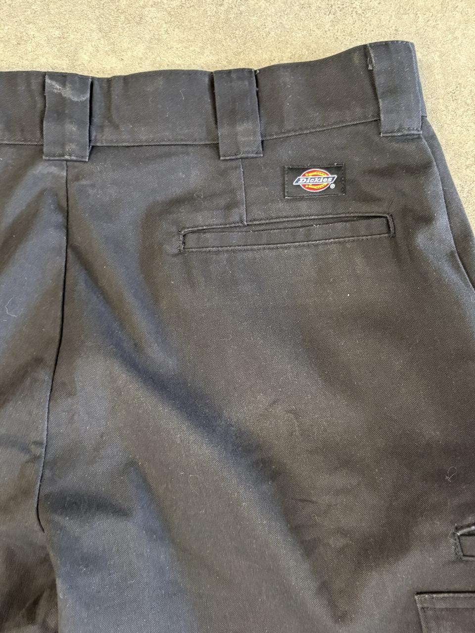 Vintage Dickies Jorts Mens 34” Black Workwear Multi Pockets Shorts Baggy Wide Leg Skate Surf Hip Hop 00s Y2K