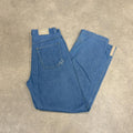 MES2710KA-U - Vintage retro essential  Jordan TWO3 Blue Wash Denim Jeans Trousers pants with embroidered detailing #denim #jordan #straightleg #jeans