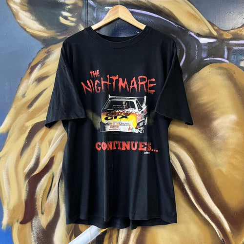 90s John Force “The Nightmare Continues” Racing Graphic Single Stitch Tee