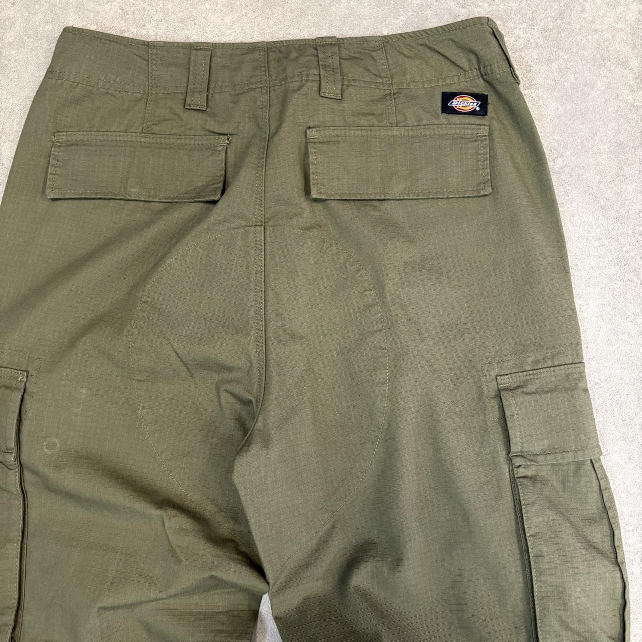 Vintage Dickies Jeans Mens 30x30 Green Carpenter Pants Trousers Cargo Utility Skate Multipocket Y2K