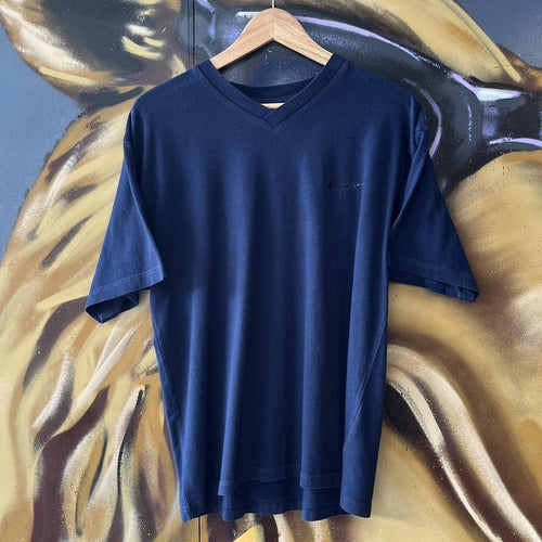 90s Nike Navy Swoosh Logo Tee
