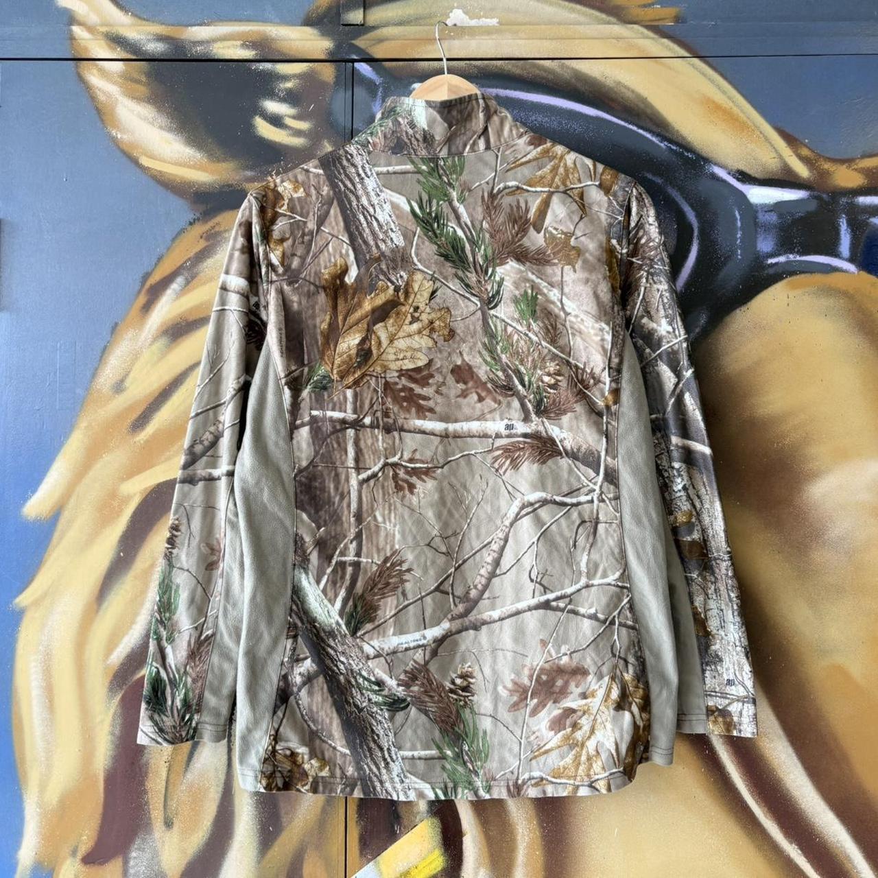 RealTree Camo Quarter Zip Pullover Large Hunting Outdoor Tactical Layering Gorpcore Streetwear Vintage 90s Y2K
