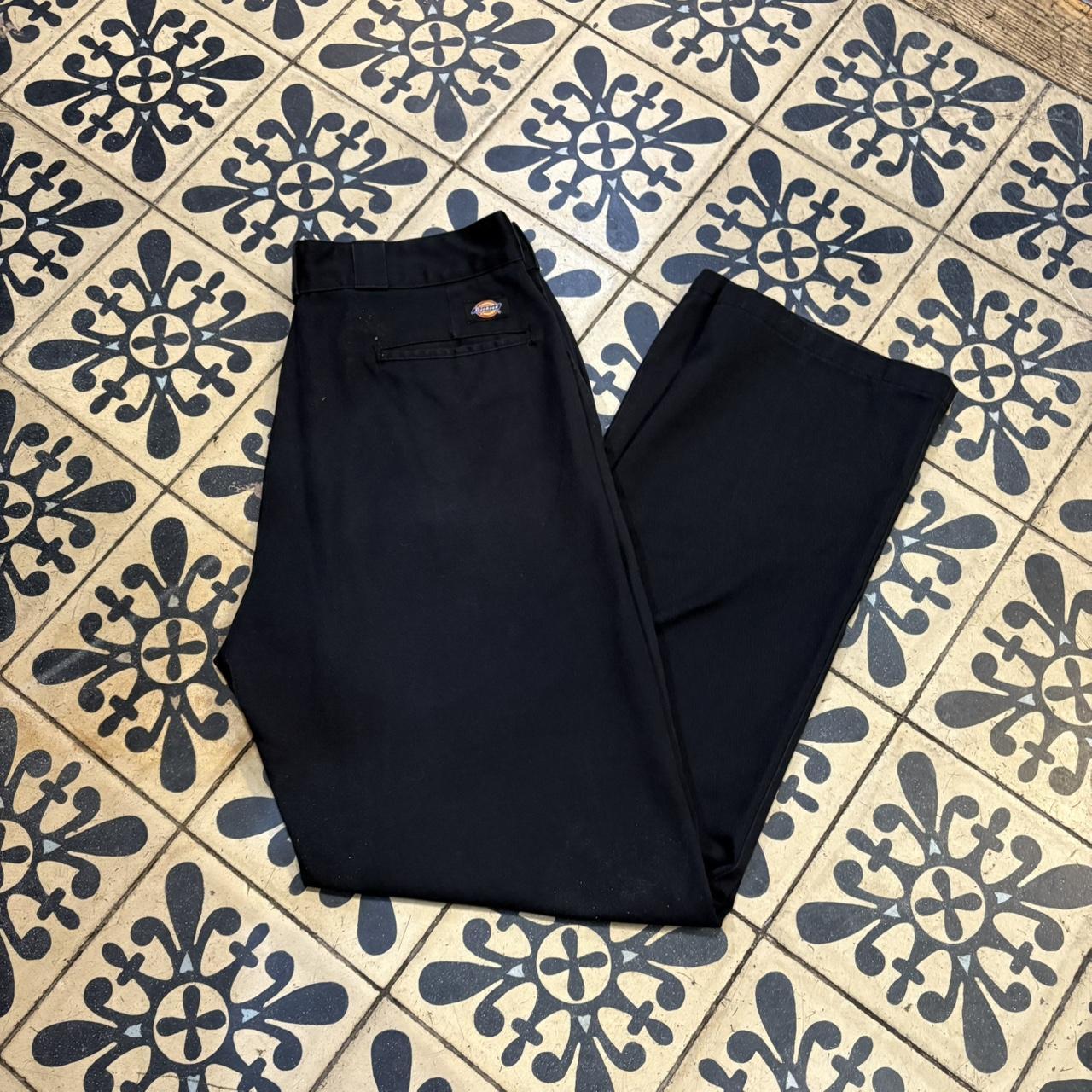 BR1011DD-F - Vintage retro essential Black Dickies Straight Leg Trousers pants casual workwear #skater #utility #workwear #straightleg #dickies