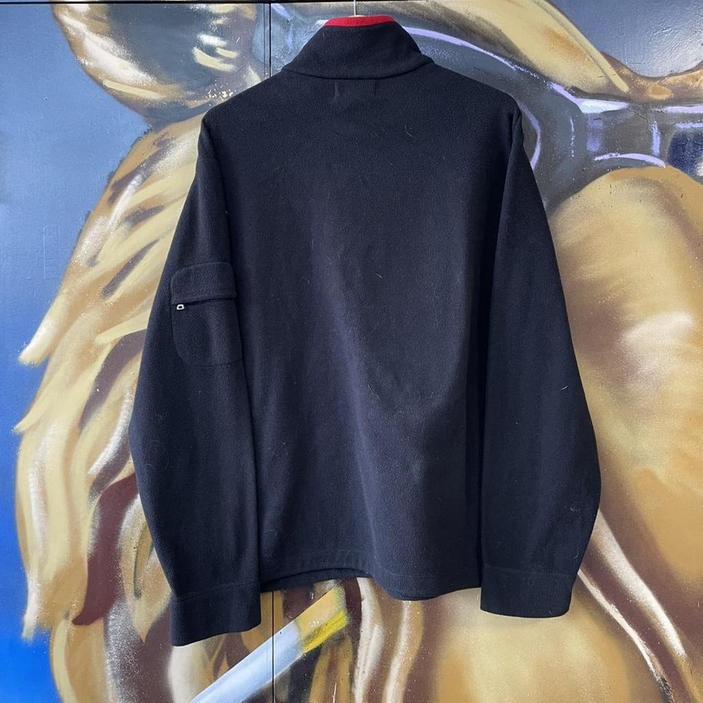 90s Ralph Lauren Crest Logo Quarter Zip Fleece Sweatshirt
