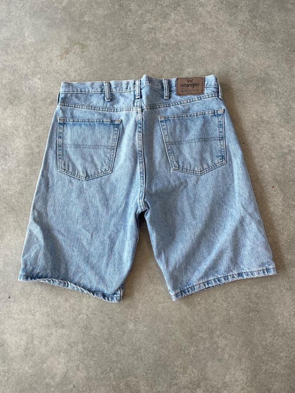 Wrangler Light Wash Blue Denim Jorts Shorts