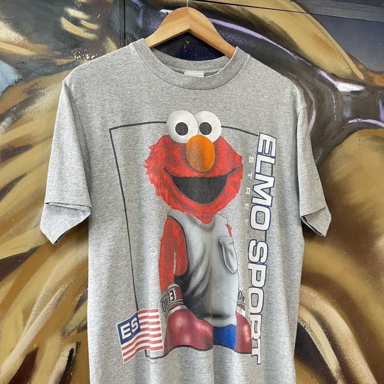 90s Elmo Sport Graphic Tee parody promo polo sport boot rip cartoon tv film