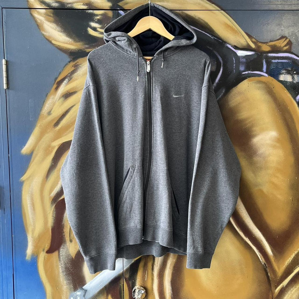 Nike Small Embroidered Swoosh Full Zip Hoodie