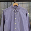 BR1209KX-F - Vintage Ralph Lauren Purple Check Longsleeve collared button up polo shirt top #Y2K #preppy #chiefkeef #smartcasual #oldmoney
